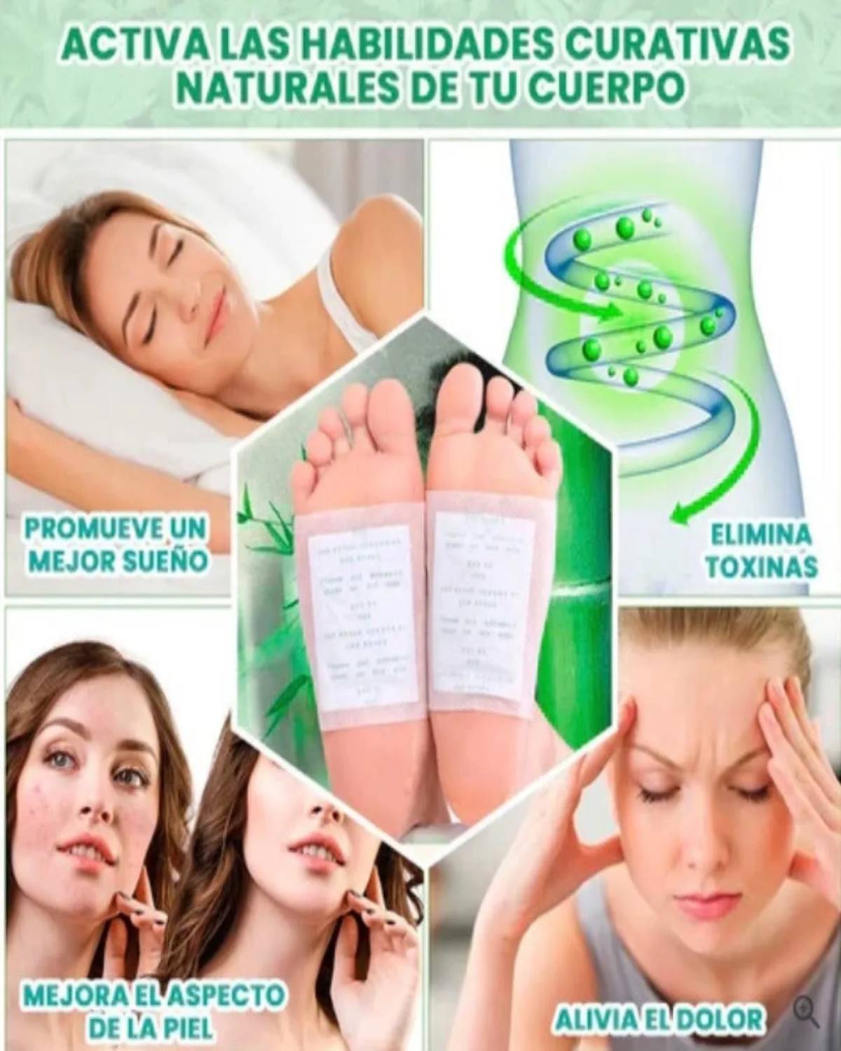 Parches KINOKI: ELIMINA TOXINAS EN SOLO UNA NOCHE